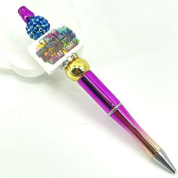 That sounds like a terrible idea. What time? pen handmade NEW bling rhinestone f - Picture 4 of 5